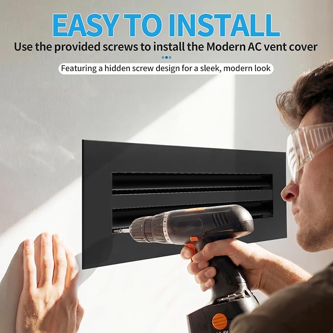 20x4 Modern AC Vent Cover, Decorative Air Vent Register Grille - Image 4
