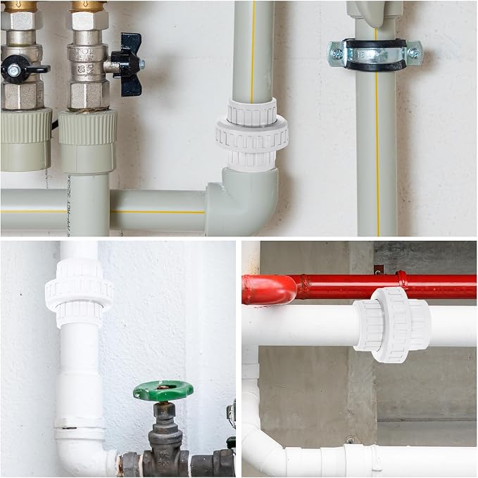 VYH 2" PVC Union Coupling Pipe Fitting, PVC Adapter, built-in EPDM O-Ring - Image 7
