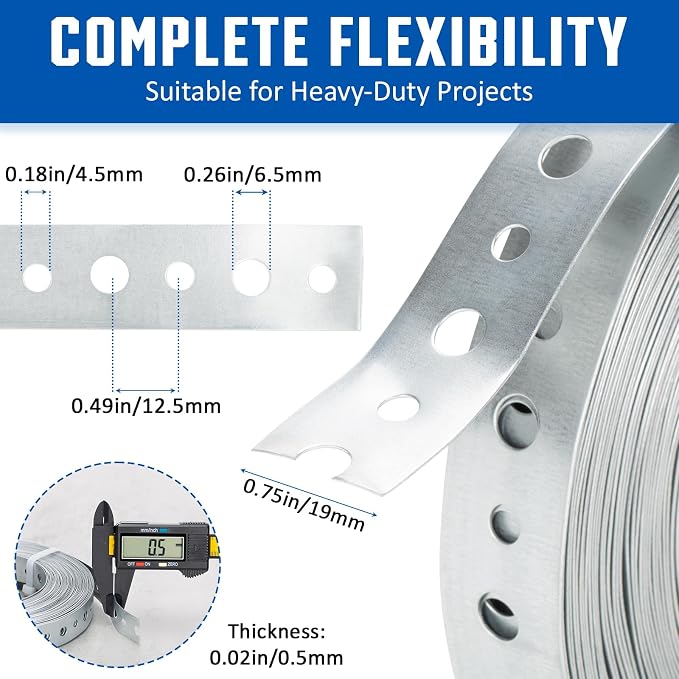 Galvanized 3/4-Inch X 50-Feet Metal Strapping - Image 2