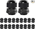 AIRIC 1/4" NPT Cable Glands Waterproof Connector Strain Relief Cord Grips | 20 by AIRIC