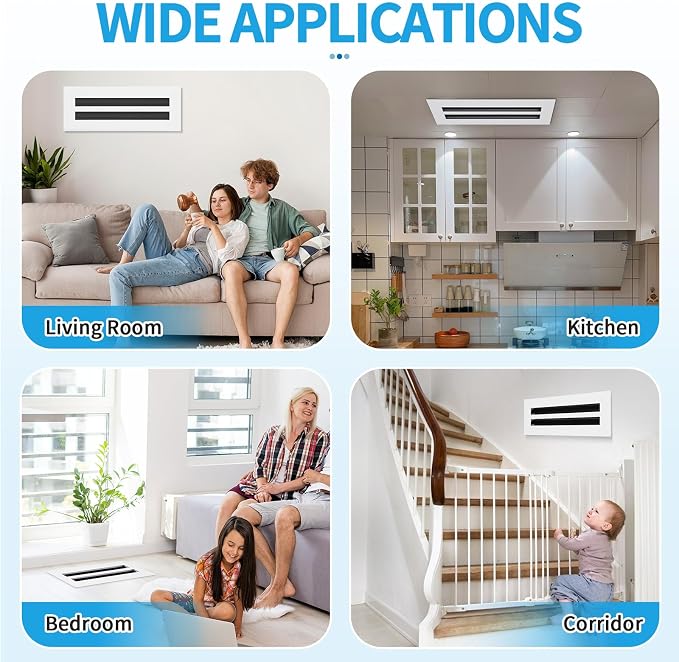 14x4 Modern AC Vent Cover, Decorative Air Vent Register Grille - Image 6