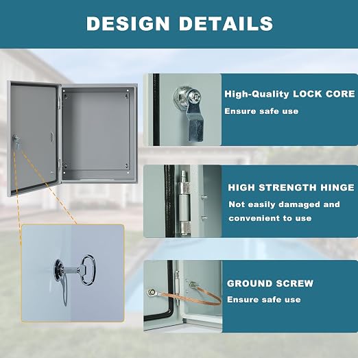 Generic Waterproof Electrical Enclosure 20 x 16 x 10'', Outdoor Electrical Box - Image 3