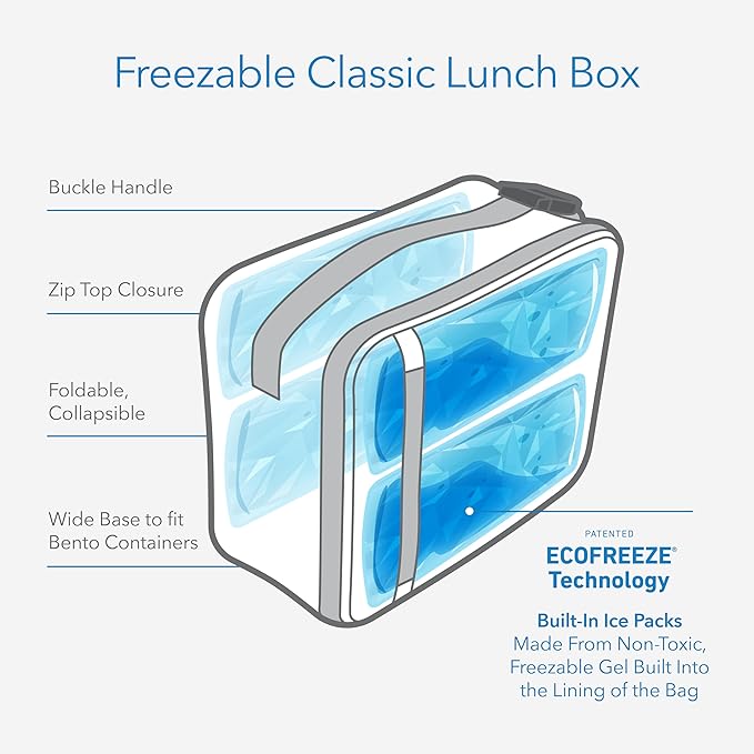 PackIt Freezable Classic Lunch Box, Tie Dye Sorbet, Built - Image 3