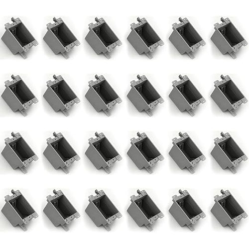 1 Gang Old Work Electrical Box, UL Listed Non-Metallic PVC Switch & Outlet Box by Wocloer