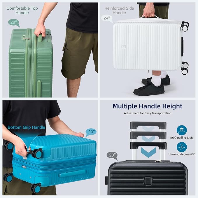 28 Inch Luggage Hard Shell Suitcases, Expandable Travel Checked Luggage 28 Inch - Image 8