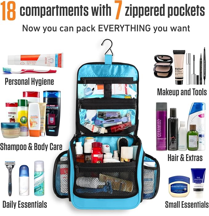 VENTURE 4TH Hanging Travel Toiletry Bag - Image 3