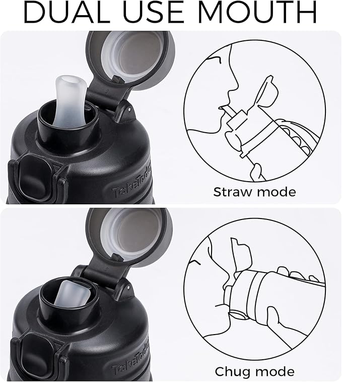 TakeToday Collapsible Water Bottles 20oz, Leak Proof, Foldable Silicone Travel - Image 3