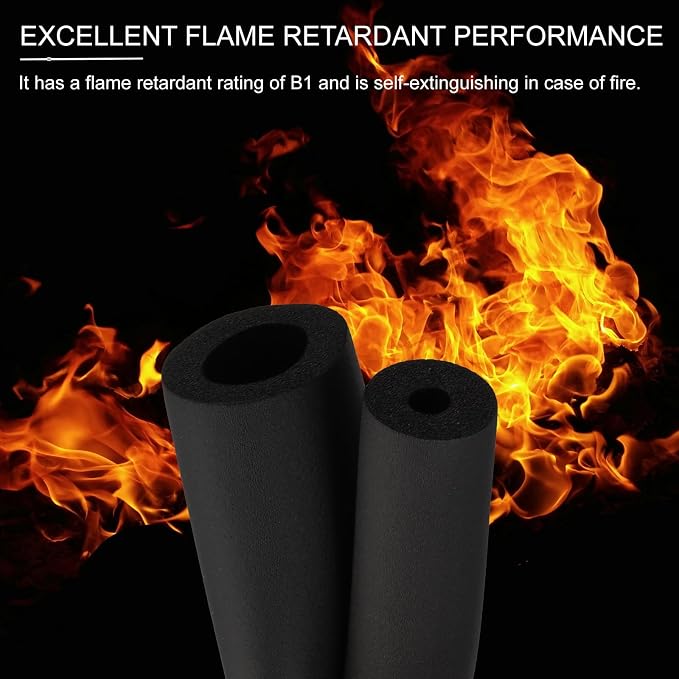 PATIKIL 2-3/8" ID x 6.6Ft Pipe Insulation Foam Tubes, Pipe Cover Wrap Roll Bar - Image 3