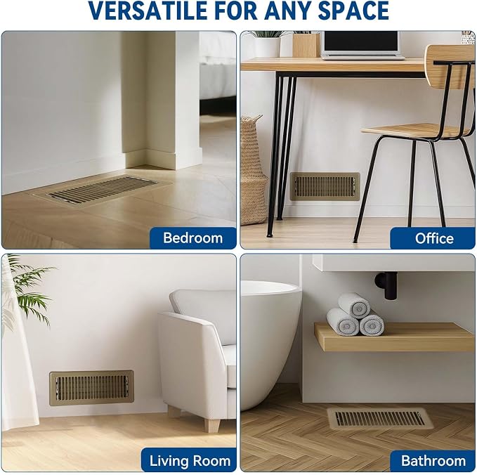 4" x 10" Floor Register Vent Covers 2-Pack - Image 7