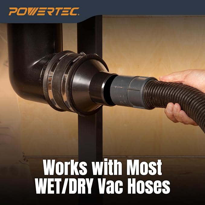 POWERTEC 70136-P4 4 Inch Hose to 2-1/2 Inch Hose Cone Reducer, Dust Collection - Image 10