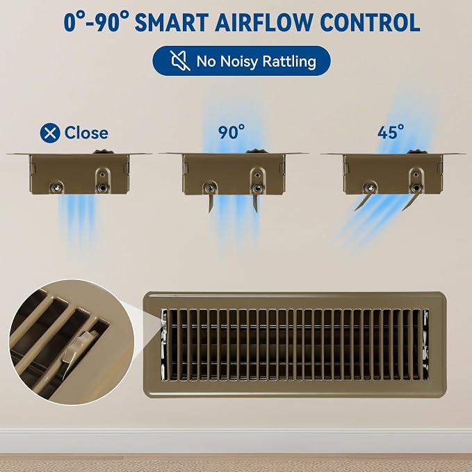 4" x 8" Floor Register Vent Covers 2-Pack - Image 5