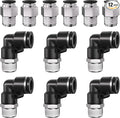 1/4 Push to Connect Fittings npt Thread to 5/32 Air Line quick | Pneumatic by Unknown