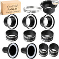 Magnetic Dust Collection Fittings, 8 high-strength magnets, One-to-Many by Pump