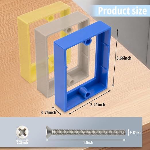 Outlet Box Extender 6-Pack Blue - Image 2