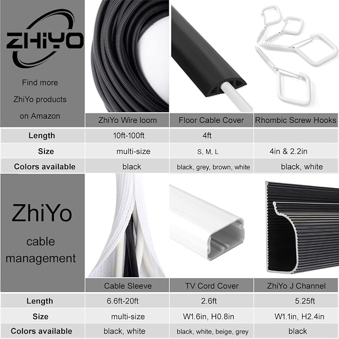 ZhiYo 50FT 3/8" Wire Loom Split Tubing Auto Wire Conduit | Flexible Cover - Image 6