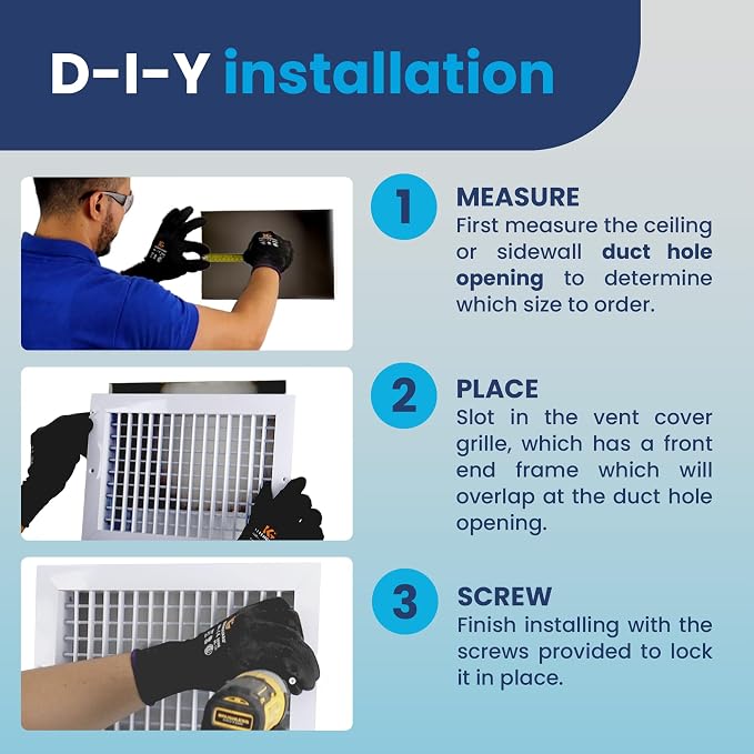 12" x 10" Duct Hole Adjustable Vent Cover - Image 5