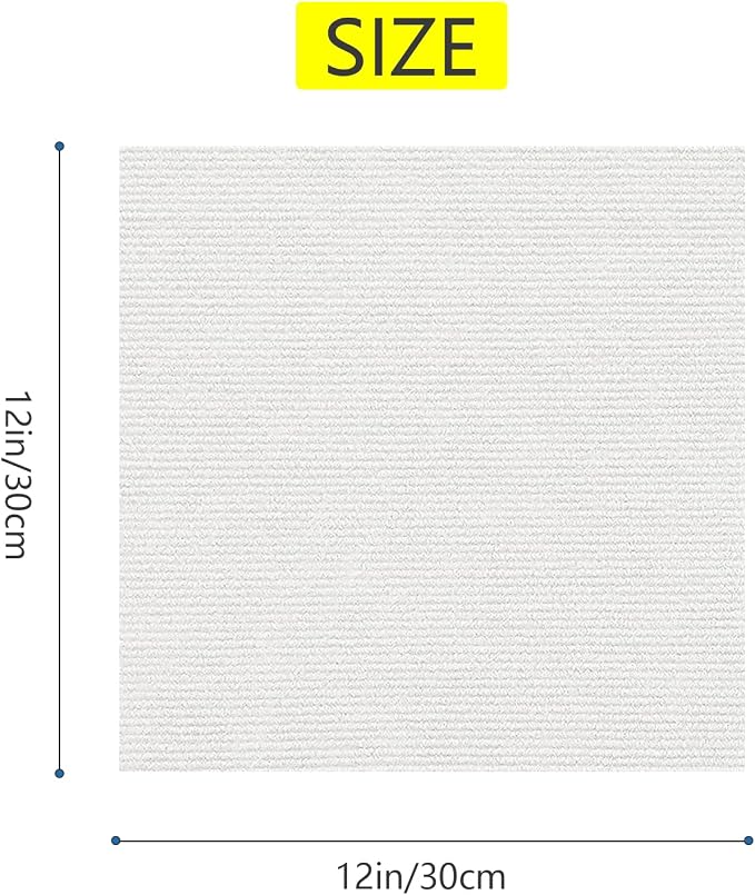 15pc 12" x 12" Self-Adhesive Carpet Tiles, Economical Temporary Flooring - Image 2