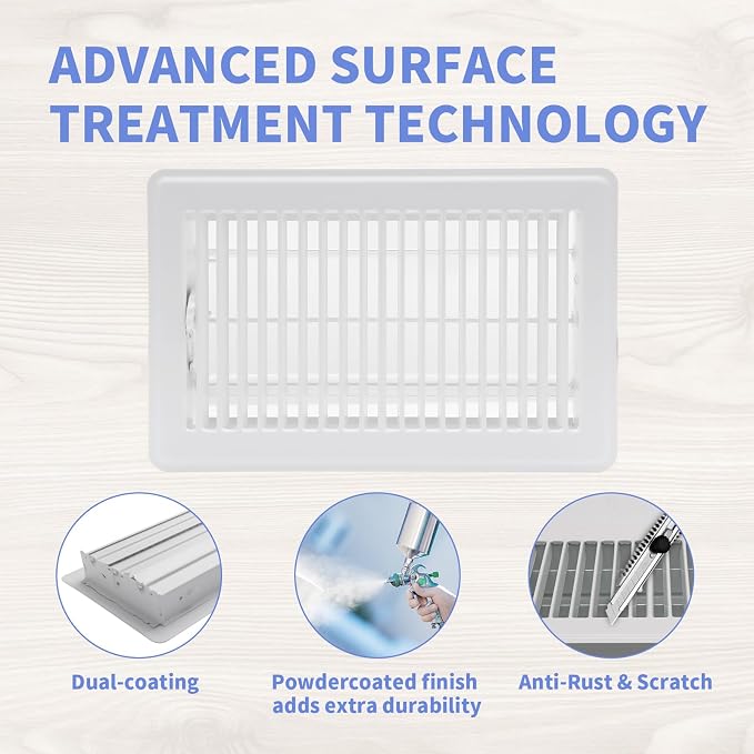 Howeall 6x10 Inch Floor Register - Image 4