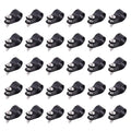 Swpeet 60 Pack Black 1/2 Inch Nylon Plastic R-Type Cable Clips Clamp Kit by Swpeet