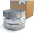 Inside-Fit. 6 Inch Diameter. Round Duct Coupling Sleeve, Galvanized Steel — by Unknown