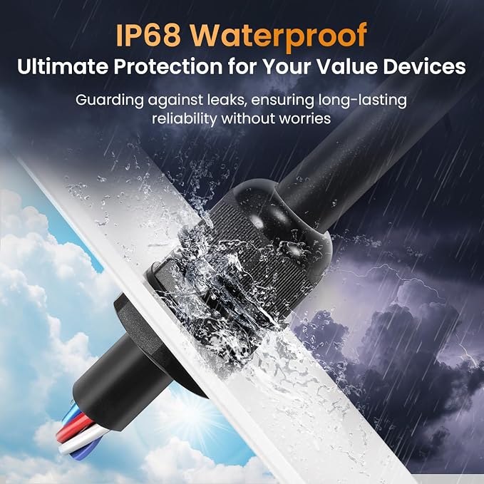 QILIPSU 10pcs 1-1/2" NPT Cable Gland Waterproof IP68 Nylon Cable Pass Through - Image 2