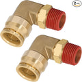 90° Swivel Male Elbow, 3/4" Tube x 1/2" NPT, DOT Approved 2PCS | by BOERAY