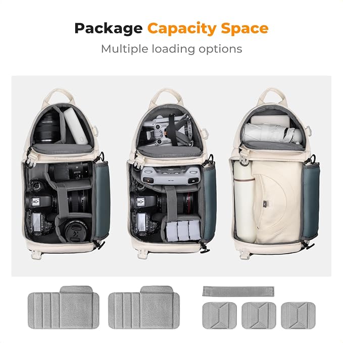 K&F Concept Camera Sling Bag Crossbody Bag Camera Shoulder Backpack - Image 4