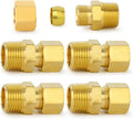 ChillWaves Brass Compression Tube Fitting, 3/8" OD x 1/2" NPT Male Compression by VisittheCHILLWAVES