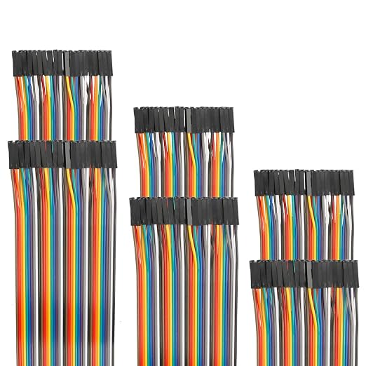 120pcs 40cm Dupont Wire Female to Female Breadboard Jumper Wires 15.7 inch by EDGELEC