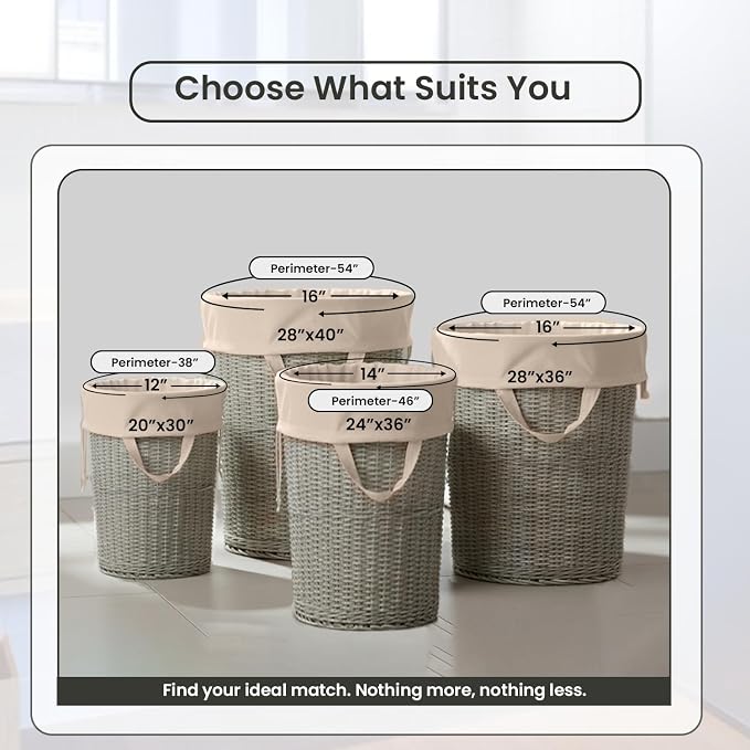 LFH Home Cotton Canvas Extra Large Laundry Bag - Image 2