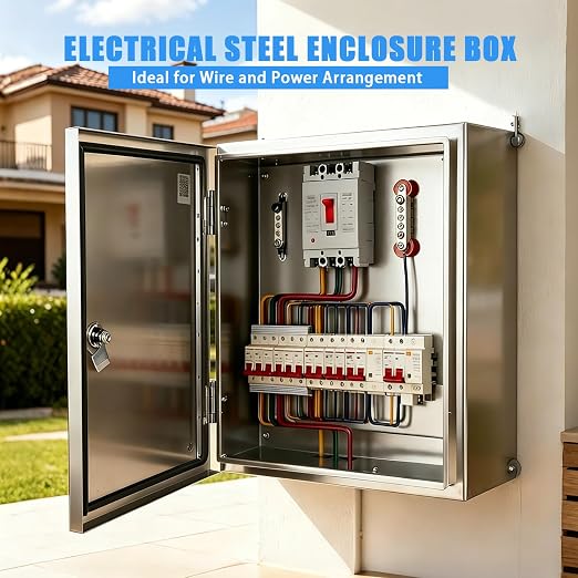 Electrical Enclosure 12x12x8, 304 Stainless Steel Enclosure IP66 Waterproof and - Image 6