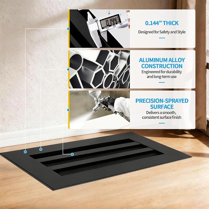 30x6 Modern AC Vent Cover, Decorative Air Vent Register Grille - Image 6