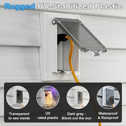 Recessed Outlet Box, DBVR141C-1 Low Profile Electrical Outlet Box - Image 4