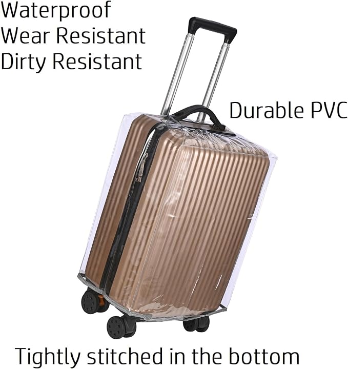 Clear PVC Suitcase Cover - Image 2