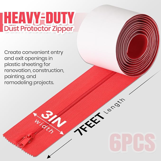 CALPALMY Heavy-Duty Dust Protector Zipper - Image 2