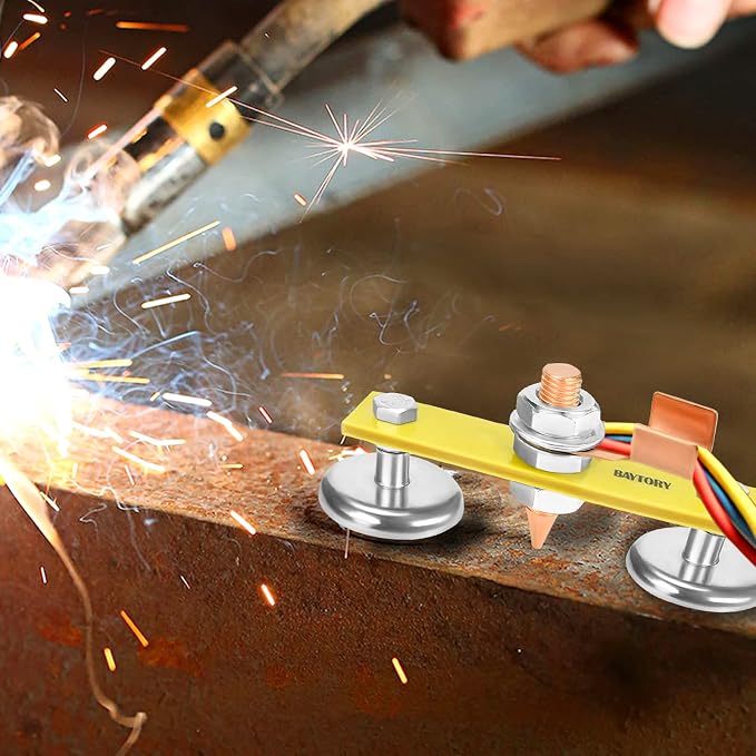 Upgrade Magnetic Welding Support Ground Clamp Tools, 2-Piece Twin Welding - Image 5