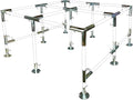 9-Leg Square Flat Top Convention Booth Canopy and Event Tent Fitting Set by ProfessionalEZTravelCollection