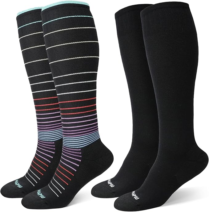 HAPIU Merino Wool Easy On Compression Socks by HAPIU