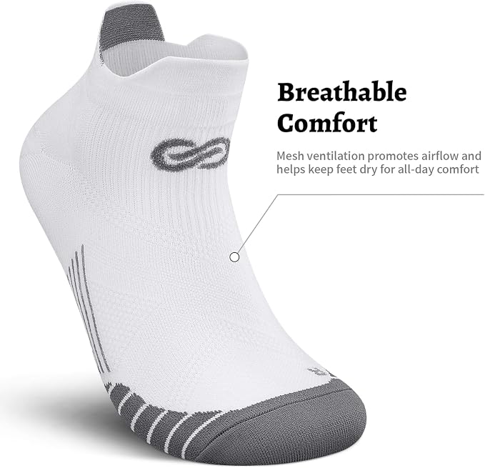 PAPLUS Ankle Compression Sock for Men and Women 2/4/6 Pairs, Low Cut - Image 5