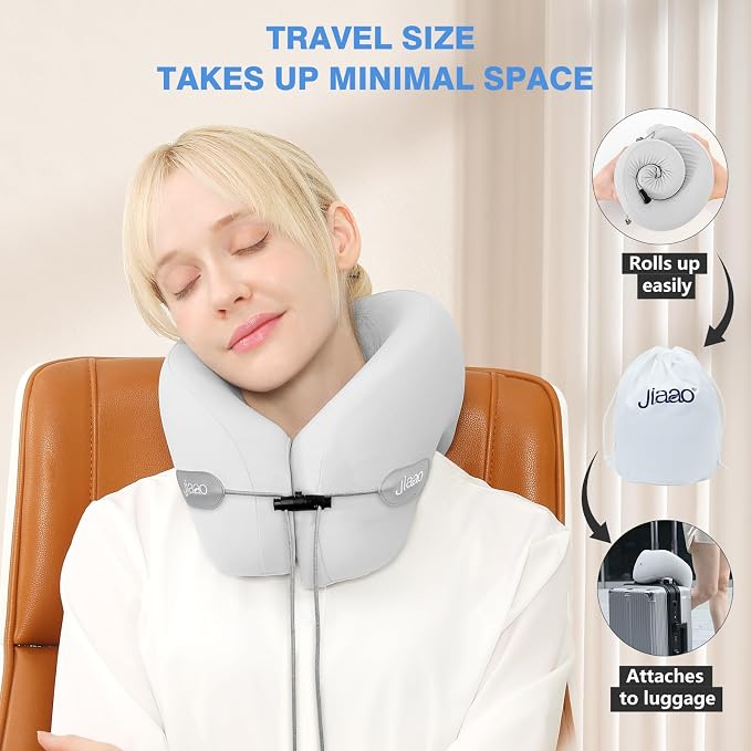 Travel Pillow, Neck Pillow Airplane, Plane Pillow Memory Foam Travel Neck Pillow - Image 6