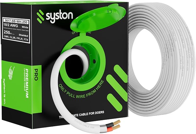 SYSTON 18/2 Fire Security Burglar Station Sound Alarm Control Cable Wire - Image 2