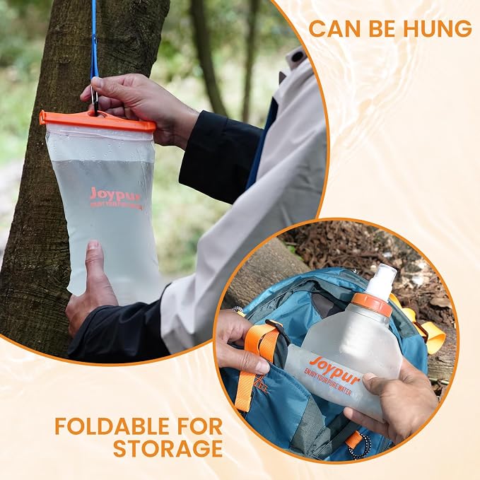 Gravity Water Filter Camping-2000ml Survival Water Filtration System, Portable - Image 3