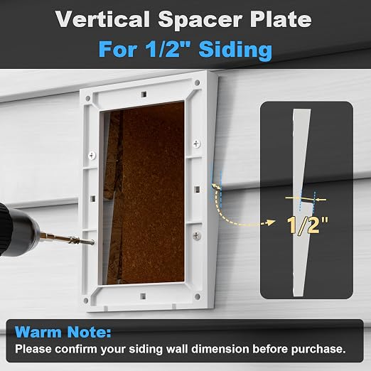 Recessed Outlet Box, DBVR141C-1 Low Profile Electrical Outlet Box - Image 3