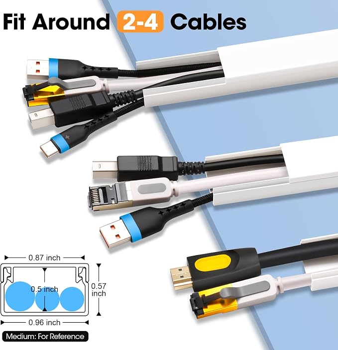 250in Cord Hider Kit, Cord Covers - Image 2