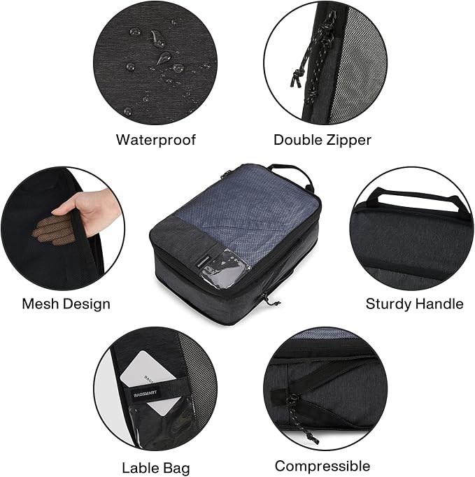 BAGSMART 6 Set /4 Set/2 Set Compression Packing Cubes - Image 6
