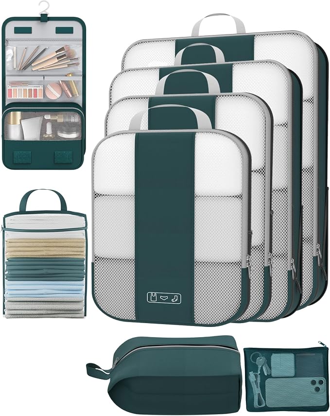 8 Set Compression Packing Cubes by OlarHike