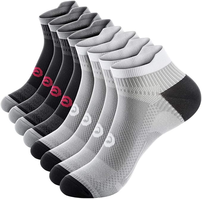 PAPLUS Ankle Compression Sock for Men and Women 2/4/6 Pairs, Low Cut by PAPLUS