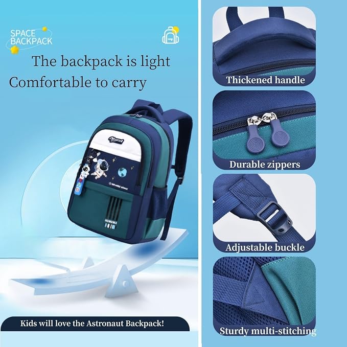 Astronaut-space Kids Backpack for Girls Elementary Middle School Backpack Book - Image 6