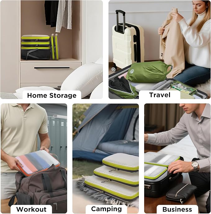 Cipway Mesh Compression Packing Cubes, Ultralight See Through Luggage Organizer - Image 7