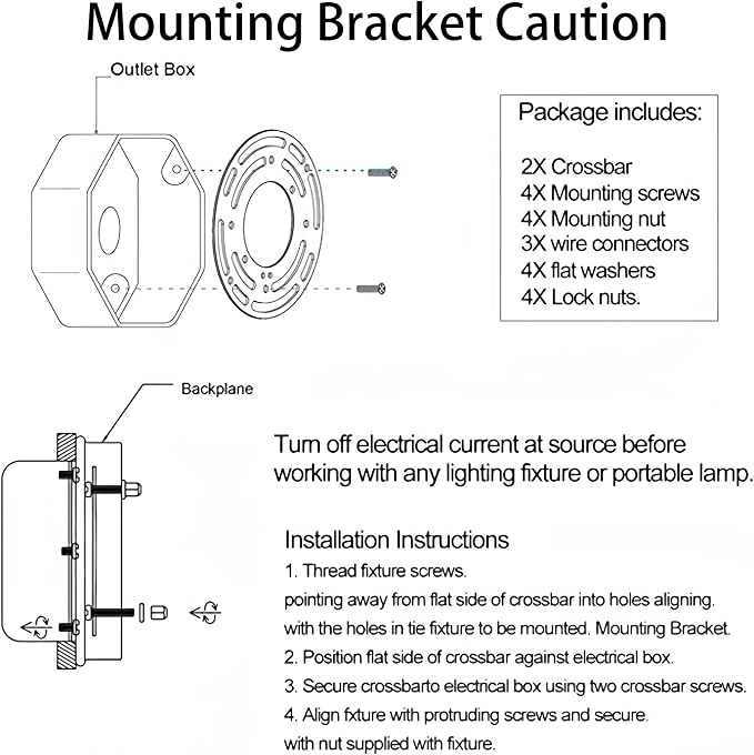 2 Pack Universal Mounting Bracket, 4 Inch Steel Round Light Crossbar, - Image 7
